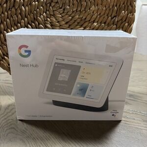 Google Nest Hub (2nd Gen.) Smart Display 7in Assistant Charcoal BRAND NEW SEALED